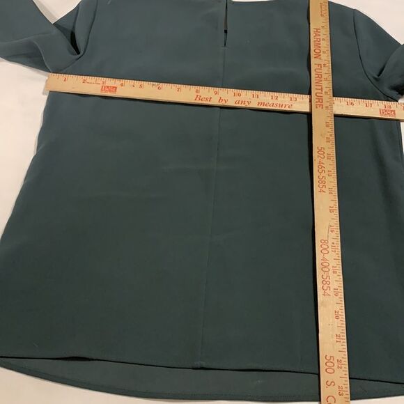 Ann Taylor size XS 3/4 sleeve olive green top - Picture 6 of 8